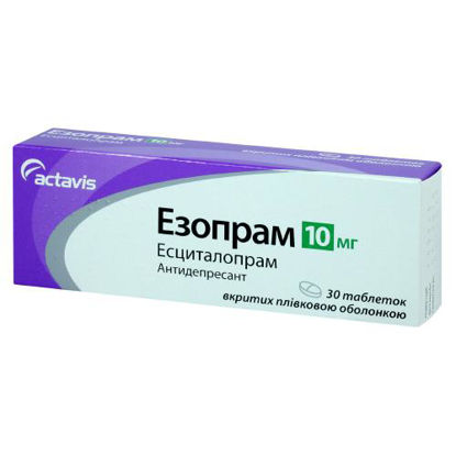 Світлина Езопрам таблетки 10 мг №30